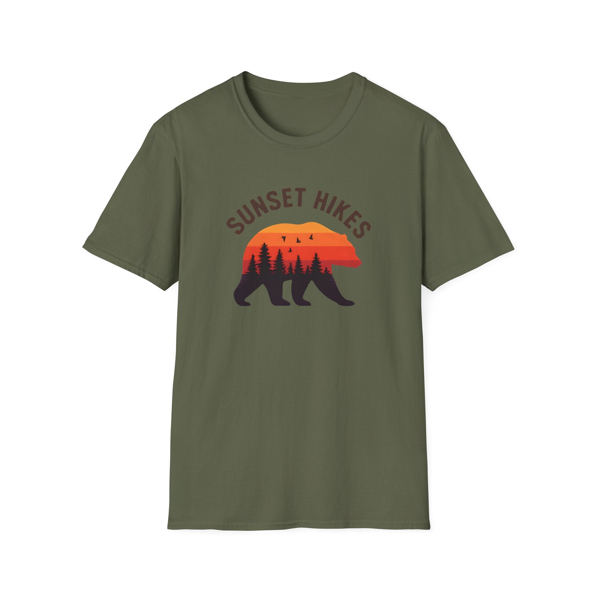 Bear Silhouette at Sunset T-Shirt